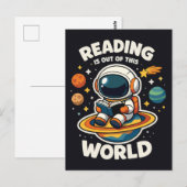 Lezen is uit een andere wereld briefkaart (Voorkant / Achterkant)