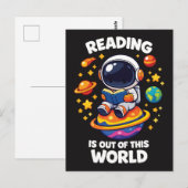 Lezen is uit een andere wereld briefkaart (Voorkant / Achterkant)
