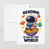 Lezen is uit een andere wereld briefkaart (Voorkant / Achterkant)