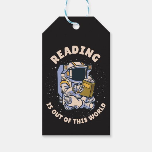 Lezen Is Uit Een Andere Wereld Cadeaulabel (Voorkant)