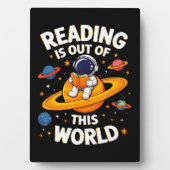 Lezen is uit een andere wereld fotoplaat (voorkant)