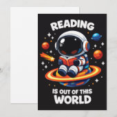 Lezen is uit een andere wereld kaart (Voorkant / Achterkant)