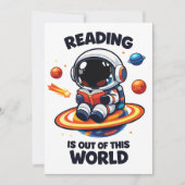 Lezen is uit een andere wereld kaart (Voorkant)