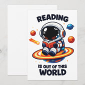 Lezen is uit een andere wereld kaart (Voorkant / Achterkant)