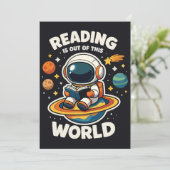 Lezen is uit een andere wereld kaart (Staand voorkant)