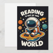 Lezen is uit een andere wereld kaart (Voorkant / Achterkant)
