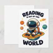 Lezen is uit een andere wereld kaart (Voorkant / Achterkant)