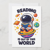 Lezen is uit een andere wereld kaart (Achterkant)
