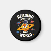 Lezen is uit een andere wereld magneet (Voorkant)