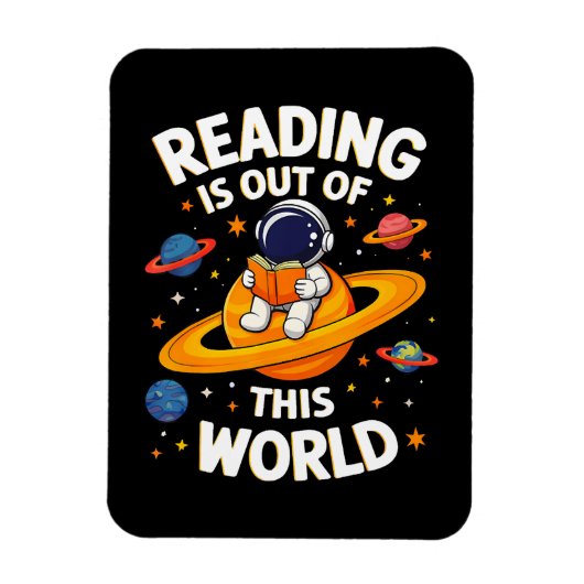Lezen is uit een andere wereld magneet (Verticaal)