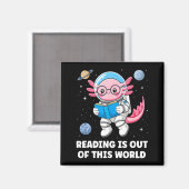 Lezen is uit een andere wereld magneet (Voorkant / Achterkant)