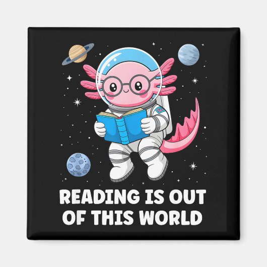 Lezen is uit een andere wereld magneet (Voorkant)