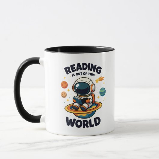 Lezen is uit een andere wereld mok (Links)