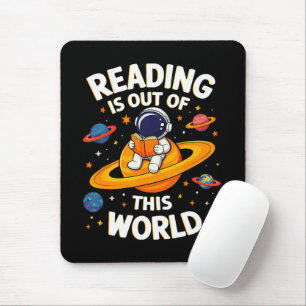 Lezen is uit een andere wereld muismat