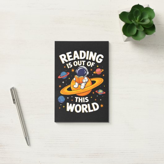 Lezen is uit een andere wereld post-it® notes (Kantoor)