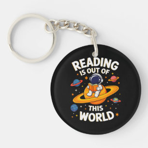 Lezen is uit een andere wereld sleutelhanger