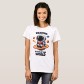 Lezen is uit een andere wereld t-shirt (Voorkant volledig)