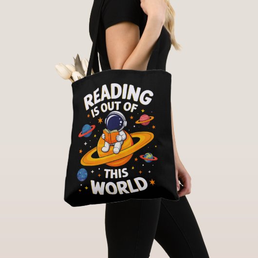 Lezen is uit een andere wereld tote bag (Dichtbij)