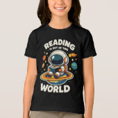 Lezen is uit een andere wereld Tri-Blend shirt (Voorkant)