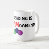 Lezen is van fundamenteel belang - mok (Voorkant rechts)