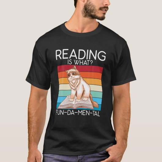 Lezen is wat de FUNDAMENTELE Boekomslag is T-shirt (Voorkant)