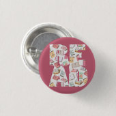 LEZEN (knop 1) Ronde Button 3,2 Cm (Voorkant /achterkant)