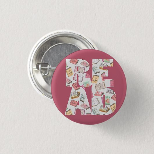 LEZEN (knop 1) Ronde Button 3,2 Cm (Voorkant /achterkant)