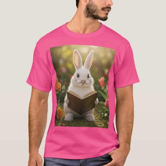 Lezen Konijn T-shirt (Voorkant)