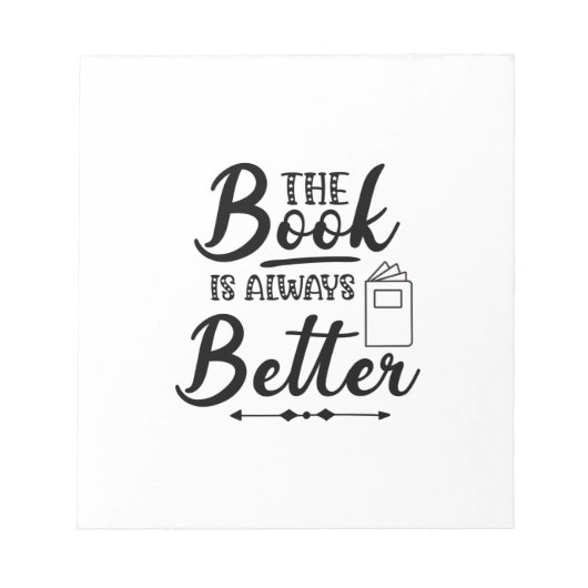Lezen Kunst Het Boek Is Altijd Beter Notitieblok (Voorkant)