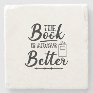 Lezen Kunst Het Boek Is Altijd Beter Stenen Onderzetter