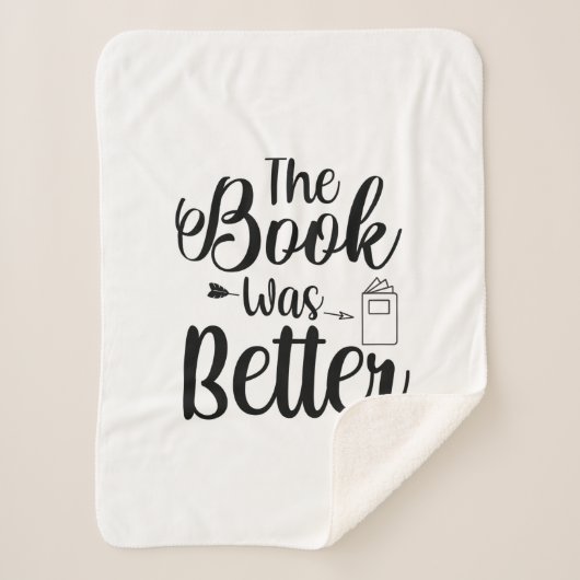 Lezen Kunst Het Boek Was Beter Sherpa Deken (Voorkant)