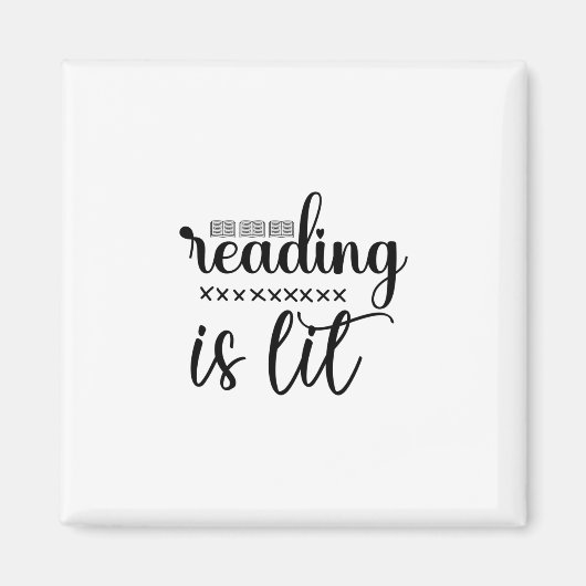 Lezen Kunst Lezen Is Lit Magneet (Voorkant)