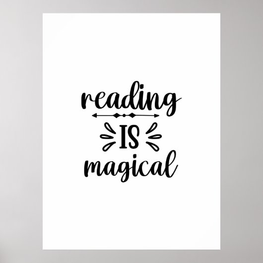 Lezen Kunst Lezen Is Magisch Poster (Voorkant)