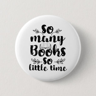 Lezen Kunst Zo Veel Boeken Zo Weinig Tijd Ronde Button 5,7 Cm