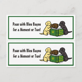 Lezen Labrador Puppies Bladwijzer Briefkaart