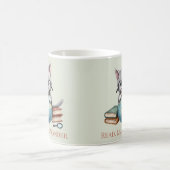 "Lezen. Leren. Dwaal." Schattigee Bookish Cat Koffiemok (Center)