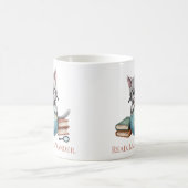 "Lezen. Leren. Dwaal." Schattigee Bookish Cat Koffiemok (Center)