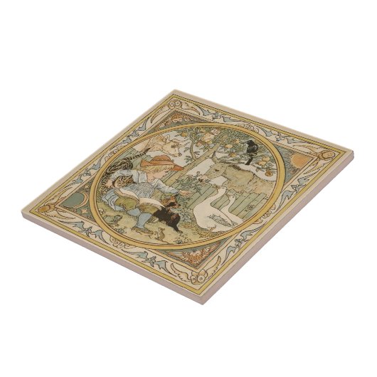 Lezen Leuke Keramische Tegel Tegeltje (Zijkant)