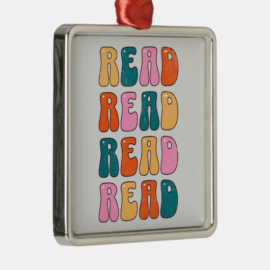 Lezen Lezen Metalen Ornament (Rechts)