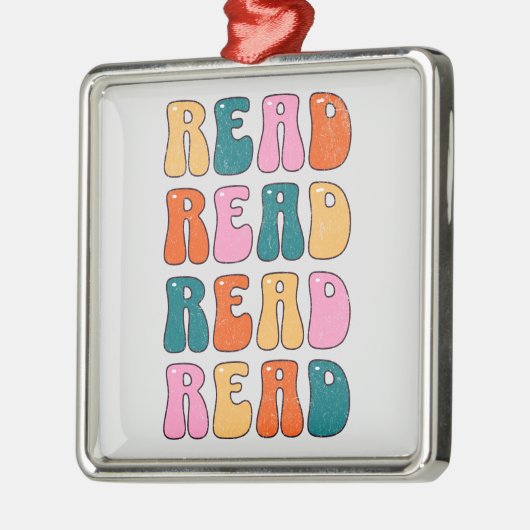 Lezen Lezen Metalen Ornament (Links)