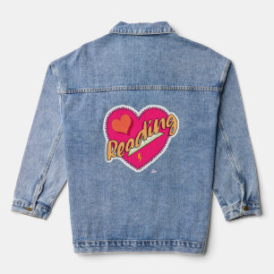 Lezen Liefde Boek Hart Motto Denim Jacket