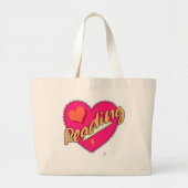 Lezen Liefde Boek Hart Schattige Fun Design Grote Tote Bag (Voorkant)