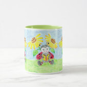 Lezen lieveheersbeestje mok (Midden)