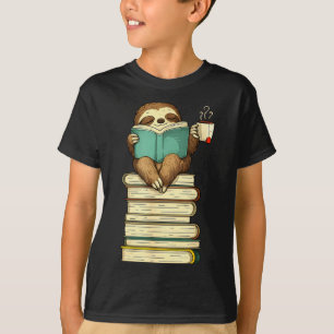 Lezen luiaard dier grappige luiaard leest boek the t-shirt