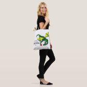 Lezen maakt Draken echt Tote Bag (Op model)