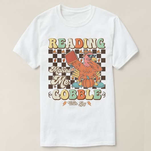 Lezen Maakt Me Dol Van Blijdschap Thanksgiving Coo T-shirt (Design voorkant)