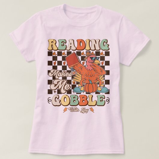 Lezen Maakt Me Dol Van Blijdschap Thanksgiving Coo T-shirt (Design voorkant)