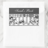 Lezen met Dolly Book Bord Rechthoekige Sticker (Tas)