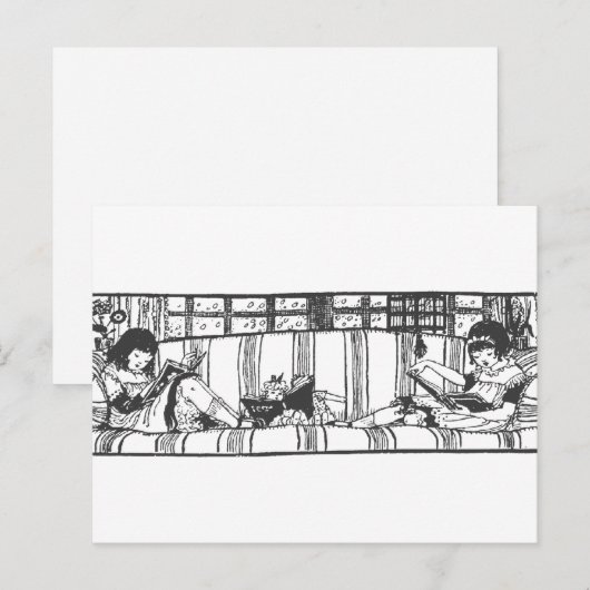 Lezen met Dolly Briefkaart (Voorkant / Achterkant)