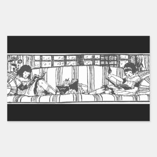 Lezen met Dolly Rechthoekige Sticker